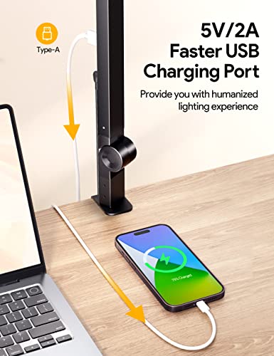 Adjustable LED Desk Lamp with Clamp and Timer