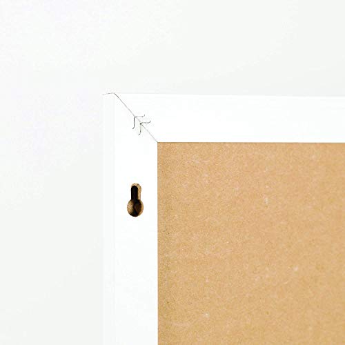 U Brands Farmhouse Linen Bulletin Board, 30 x 20 Inches, White Wood Frame (2074U00-01)