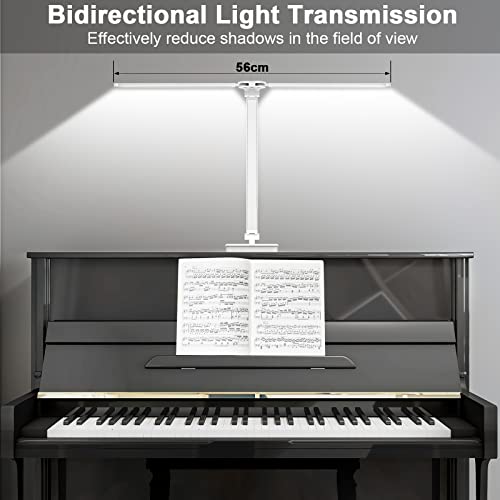 Bright LED Desk Lamp for Home Office - Dual Swing Arm Desk Light, Eye-Caring Architect Task Lamp, Adjustable Foldable Table Lamp, Dimmable Touch Control Desktop Lamp 5 Lighting Modes for Work/Study
