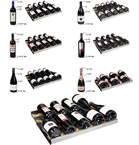 Allavino VSWR172-2SR20 Wine Refrigerator, 172 Bottle, Stainless Steel