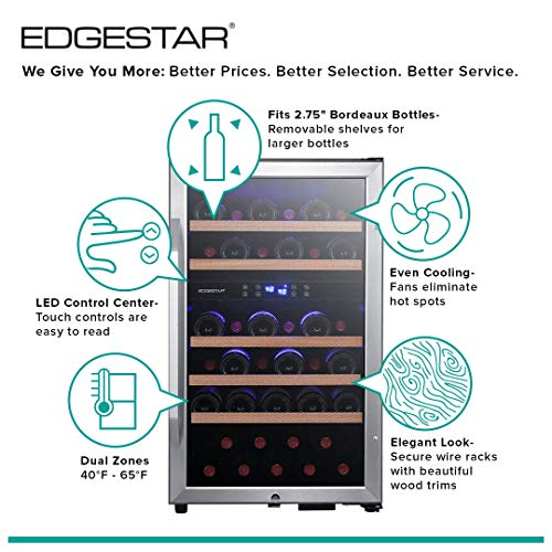 EdgeStar CWF380DZ 19 Inch Wide 38 Bottle Wine Cooler