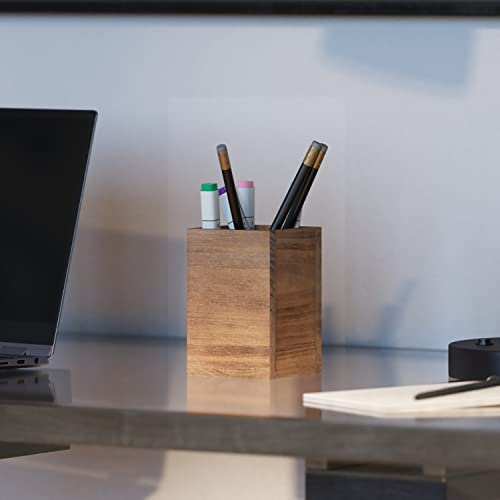 3-Piece Rustic Wooden Desk Organizer Set