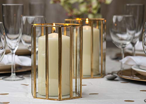 BOLSIUS 12 Ivory Pillar Candles - 2.7 x 6.7 inch Unscented Candle Set - Dripless Clean Burning Smokeless Dinner Candle - Perfect for Wedding Candles, Parties and Special Occasions