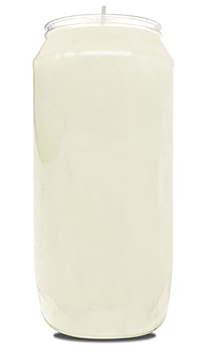 Hyoola 7 Day White Prayer Candles, 20 Pack - 6" Tall Pillar Candles for Religious, Memorial, Party Decor, Vigil and Emergency Use - Vegetable Oil Wax in Plastic Jar Container