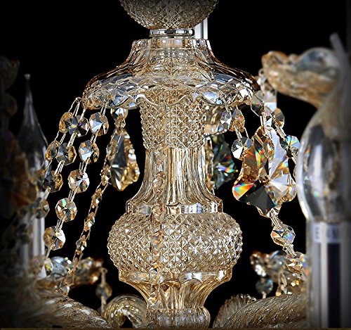Generic Island Lights Crystals Chandelier 15 Lights Ceiling Fixtures Color Cognac