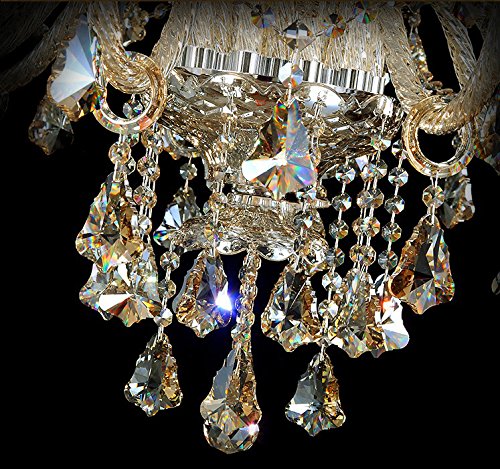 Generic Island Lights Crystals Chandelier 15 Lights Ceiling Fixtures Color Cognac
