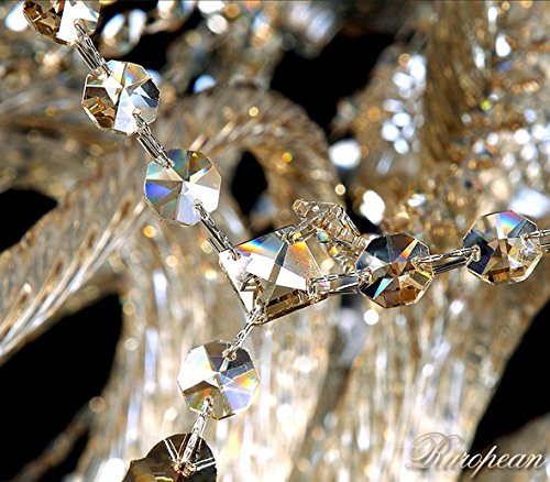 Generic Island Lights Crystals Chandelier 15 Lights Ceiling Fixtures Color Cognac