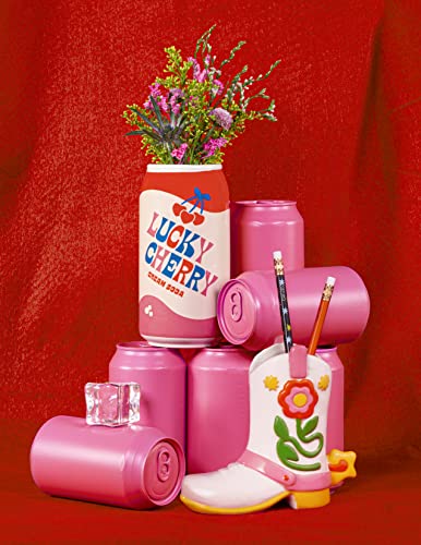 Colorful Cowboy Boot Vase for Flowers or Pens