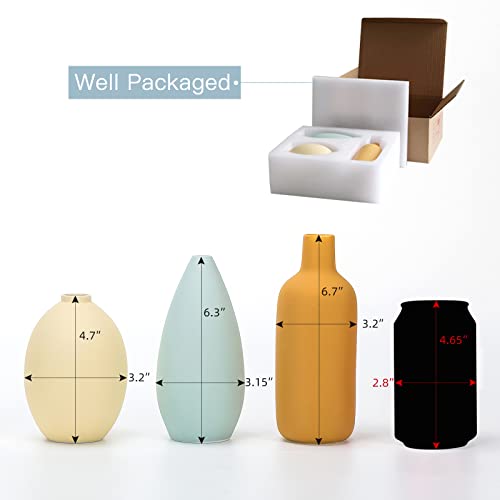 Minimalist Ceramic Vase Set for Rustic Décor