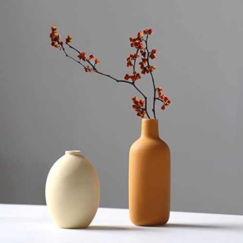 Minimalist Ceramic Vase Set for Rustic Décor