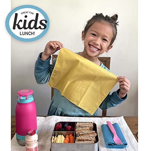 Assorted Organic Cloth Napkins - 12 Pack