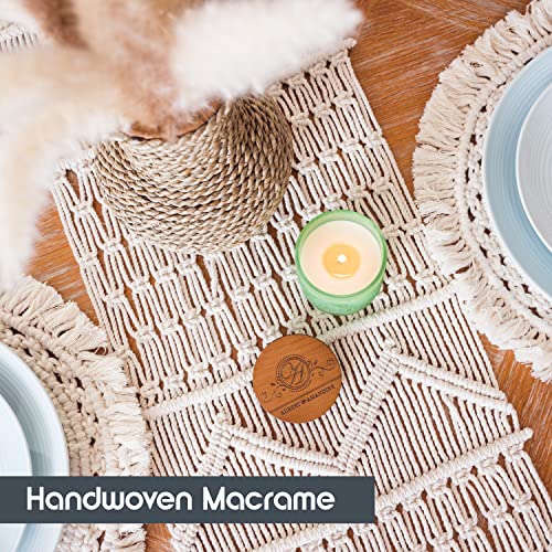 Boho Macrame Table Runner for Dining Decor