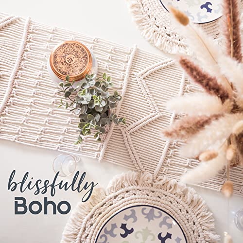 Boho Macrame Table Runner for Dining Decor
