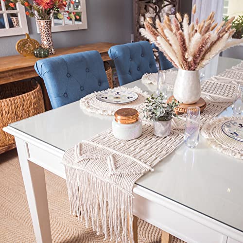 Boho Macrame Table Runner for Dining Decor