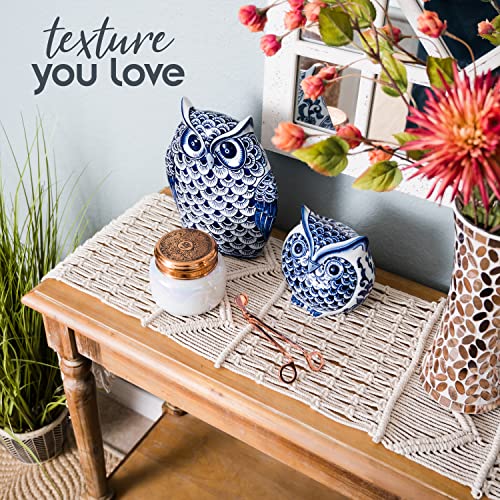 Boho Macrame Table Runner for Dining Decor