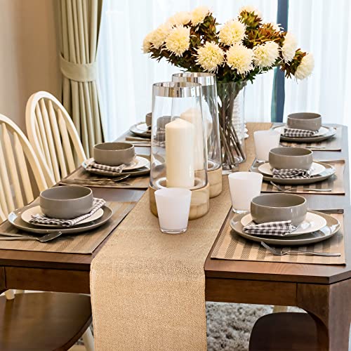 30 Pcs Rustic Burlap Wedding Table Runners