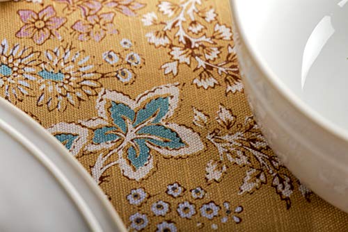 Maison d' Hermine Table Cloth 100% Cotton 60"x90" Decorative Tablecover Washable Rectangle Tablecloths for Gifts, Dining, Buffet Parties & Wedding Use, Marquise - Spring/Summer