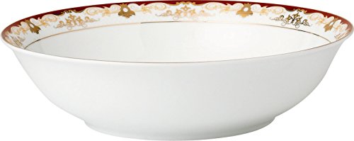 Lorren Home Trends 57 Piece 'Mabel' Bone China Dinnerware Set (Service for 8 People), Burgundy