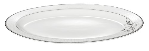 Lorenzo 57 Piece Elegant Bone China Service for 8 Viola Dinnerware Sets, Silver