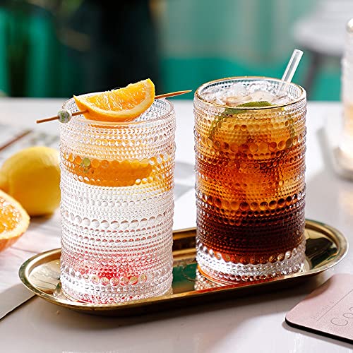 Romantic Hobnail Highball Glasses Set of 6