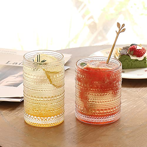 Romantic Hobnail Highball Glasses Set of 6