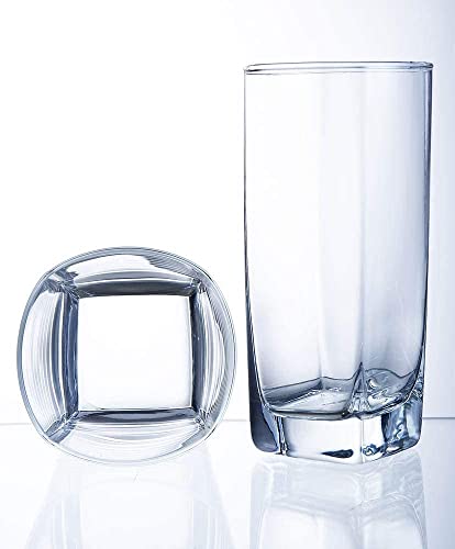 16-Piece Heavy Base Glassware Set