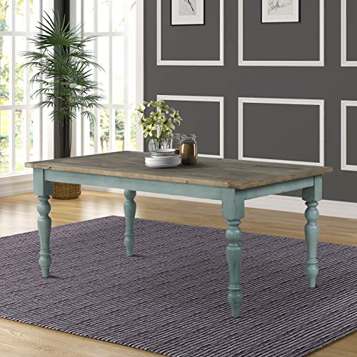 Roundhill Furniture Prato 6-Piece Table Set with Cross Back Chairs and Dining Bench, Multicolor