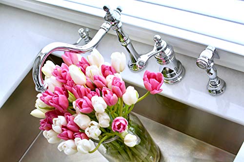 Kingston Brass KS7801TPLBS Templeton Widespread Kitchen Faucet with Brass Sprayer, Polished Chrome