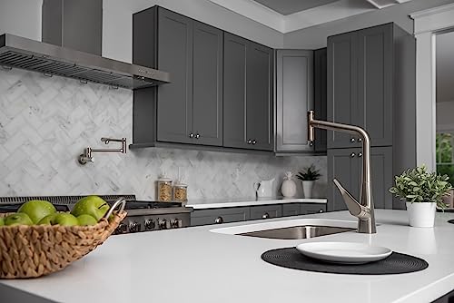 hansgrohe 04057860 Talis S 8-inch Tall 2-Handle Pot Filler with 360-Degree Swivel in Stainless Steel Optic