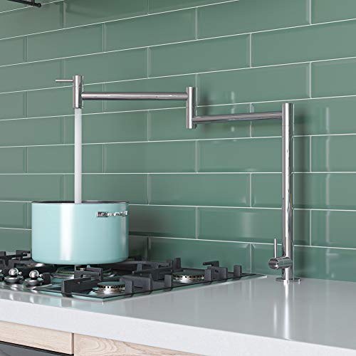 ALFI brand AB5018-PSS Retractable Pot Filler Faucet, Polished Stainless Steel