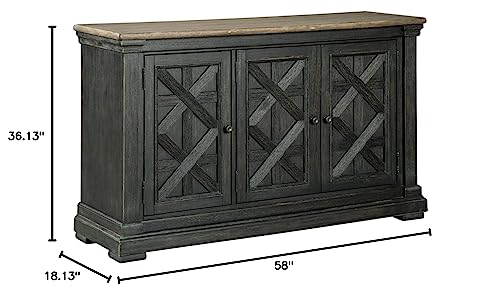 Tyler Creek Black and Gray Dining Room Server