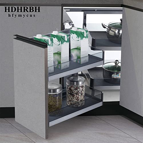 Adjustable Kitchen Rolling Organizer with 2 Shelves