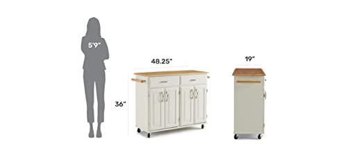 Dolly Madison White Kitchen Cart by Home Styles