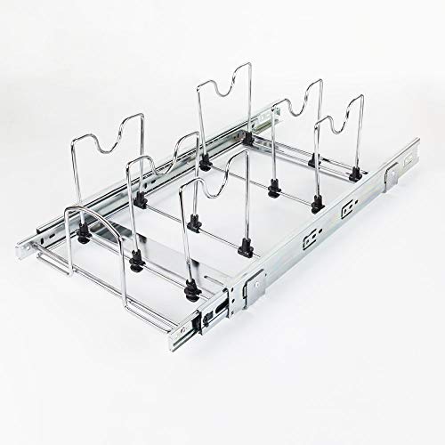 Hardware Resources Pots and Pan Orgainzer for 15" Base Cabinet MPPO215-R by Cabinet Organizers