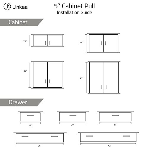 Linkaa Leather Drawer Pull 5 inch, Black Leather Cabinet Handles Black Cabinet Pulls Cabinet Hardware, Gold Cabinet Knobs Dresser Handles, 10 Pack (Black Leather & Brushed Brass)