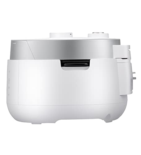 CUCKOO CRP-LHTR1009F | 10-Cup (Uncooked) Twin Pressure Induction Heating Rice Cooker | 16 Menu Options: High/Non-Pressure Steam & More, Stainless Steel Inner Pot, Made in Korea | White