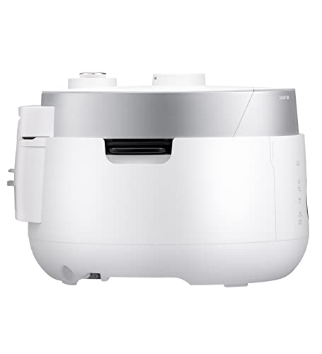 CUCKOO CRP-LHTR1009F | 10-Cup (Uncooked) Twin Pressure Induction Heating Rice Cooker | 16 Menu Options: High/Non-Pressure Steam & More, Stainless Steel Inner Pot, Made in Korea | White