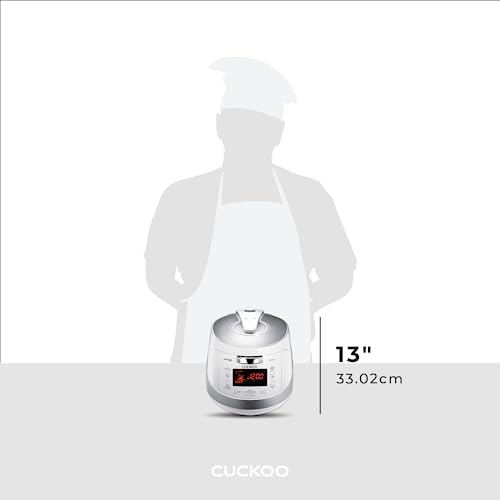 CUCKOO CRP-HS0657FW | 6-Cup (Uncooked) Induction Heating Pressure Rice Cooker | 11 Menu Options, Stainless Steel Inner Pot, Made in Korea | White