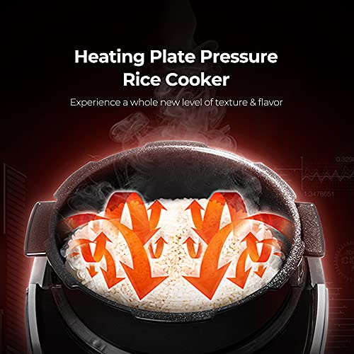 CUCKOO CRP-PK1001S | 10-Cup (Uncooked) Pressure Rice Cooker | 12 Menu Options: Quinoa, Scorched Rice, GABA/Brown Rice, Multi-Grain & More, Made in Korea | Black