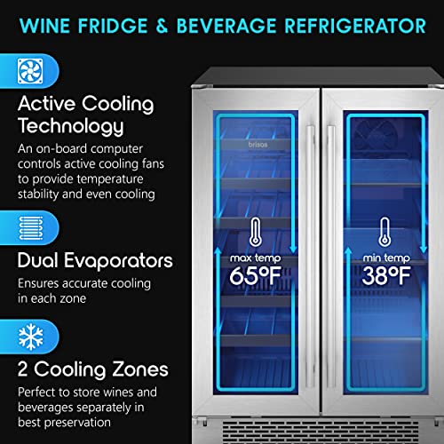 Zephyr Brisas 24" Wine and Beverage Cooler