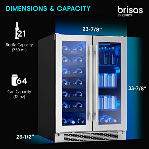 Zephyr Brisas 24" Wine and Beverage Cooler
