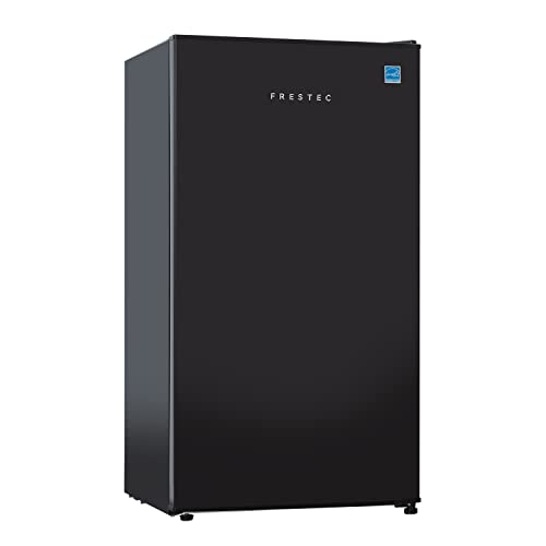 Frestec 3.1 CU' Mini Refrigerator, Compact Refrigerator, Small Refrigerator with Freezer, Black (FR 310 BK)