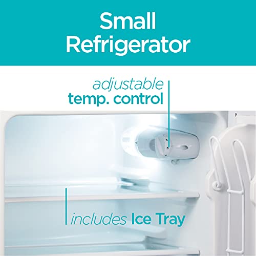 BLACK+DECKER BCRDK32V 2 Door Separate True Freezer (VCM) Mini Fridge, 3.1 cu.ft