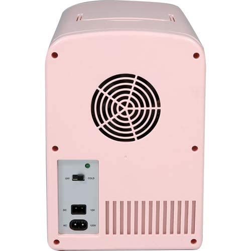 Frigidaire EFMIS175-PINK Portable Mini Fridge-Retro Extra Large 9-Can Travel Compact Refrigerator, Pink, 5 Liters