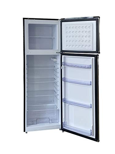 RCA RFR1089 2 Door Apartment Top Freezer Refrigerator, 10 cu ft, Stainless