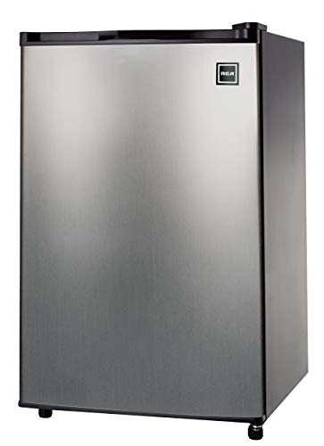 RCA 465 RFR441/RFR465 RFR441 Compact Fridge, 4.5 Cubic Feet, Stainless Steel