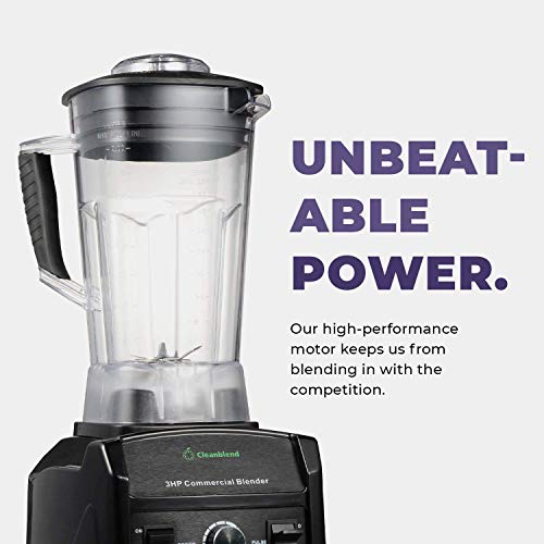 Powerful 3HP 1800-Watt Commercial Blender