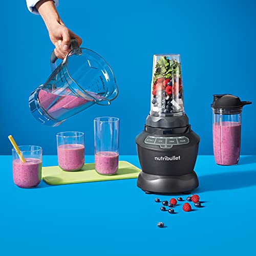 NutriBullet ZNBF30500Z Blender Combo 1200 Watt, 1200W, Dark Gray