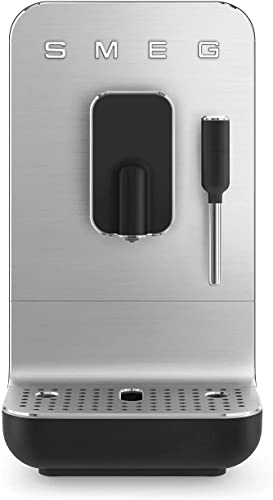 SMEG Fully Automatic Coffee Machine with Steam, Black BCC02BLMUS