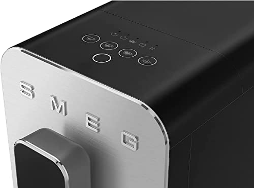 SMEG Fully Automatic Coffee Machine with Steam, Black BCC02BLMUS